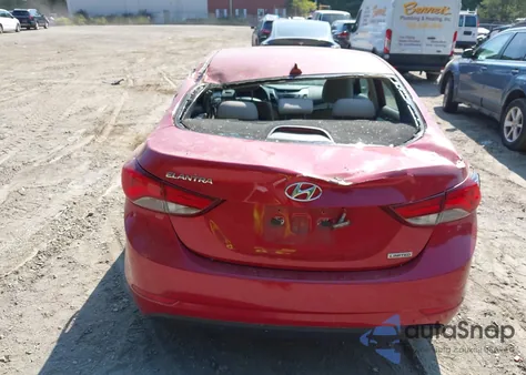 2014 Hyundai Elantra Limited z USA, uszkodzony, nr VIN KMHDH4AE0EU033393